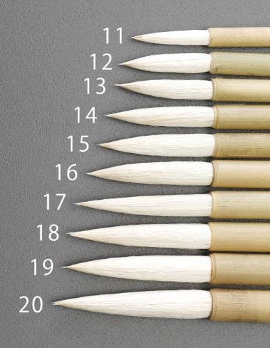 文字筆(羊毛) 6号 EA109MJ-16 4518340129696【別送品】