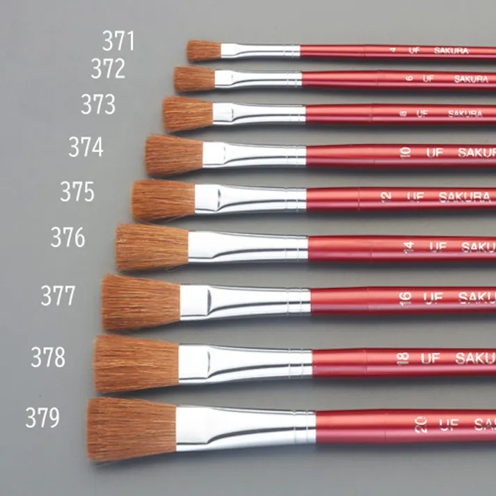 サクラクレパス 平筆(馬毛) 18号 EA109MK-378 4550061679487【別送品】