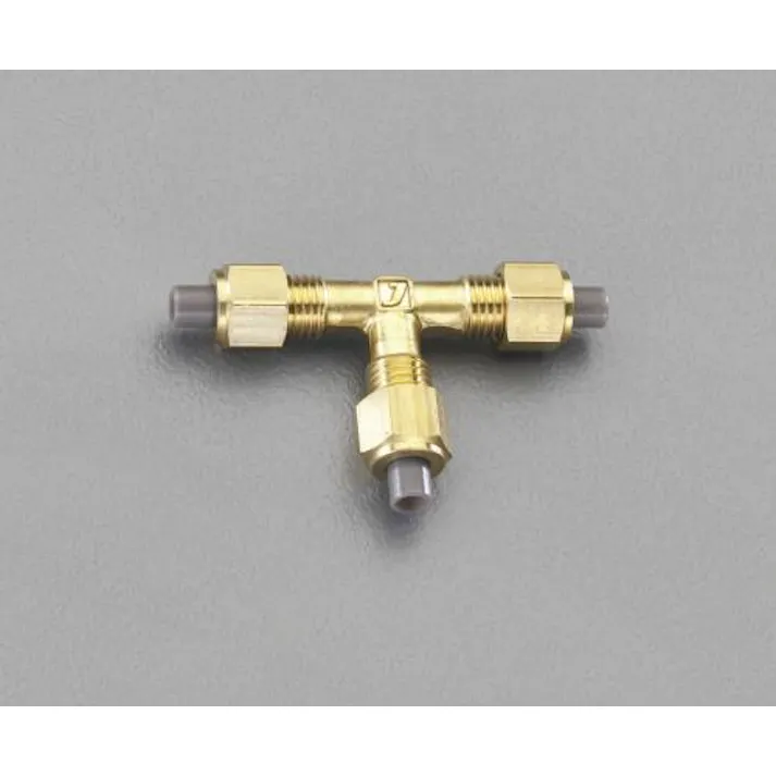 ESCO 6x 6x 6mm ユニオン(ティー/黄銅製) 空気・水その他配管継手EA425LE-6 4548745322866(CDC)【別送品】