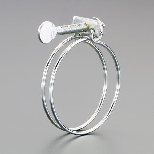 手締めホースクランプ(ダブルワイヤー/2個) 25-32mm EA463AP-32 4550061563809【別送品】