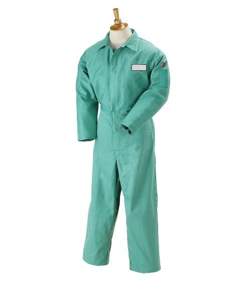 難燃カバーオール(グリーン) [M] EA370AA-11 4550061294185【別送品