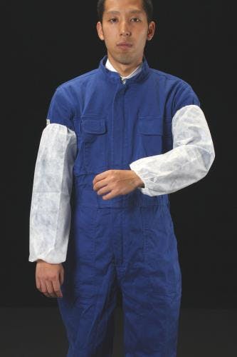 腕カバー(白・使い捨て/100枚) 450mm EA355AB-12W 4548745224283【別送品】