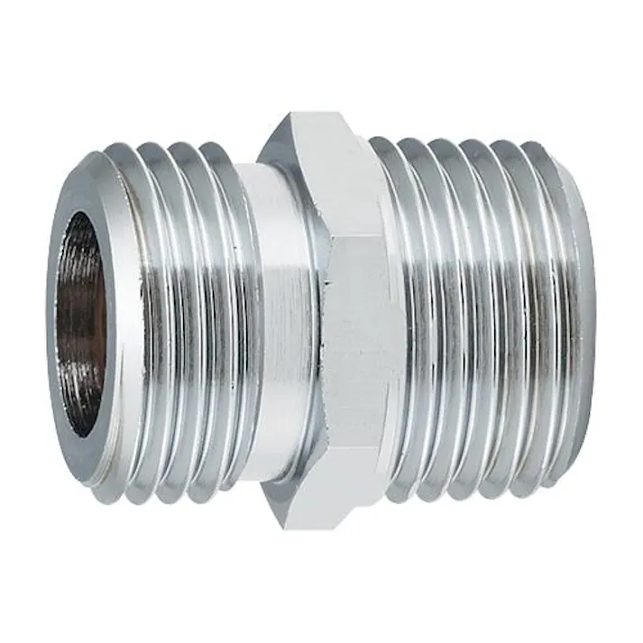 カクダイ G3/4"xR3/4" フレキパイプ用ニップル フレキパイプ継手、バルブEA432L-12 4548745952384(CDC)【別送品】