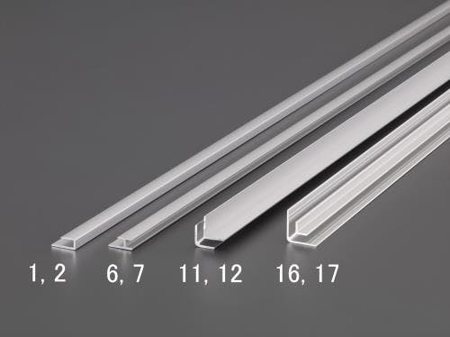パネル縁(アルミ製・コ型/10本) 1000mm EA440HW-2 4548745361247【別送品】