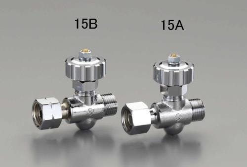 溶接器用ストップバルブ(酸素用/右ねじ) M16x1.5 EA300-15A 4518340354197【別送品】