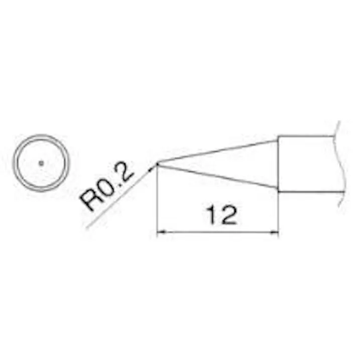 白光(HAKKO) R0.2mm 交換用こて先 電気半田ごてEA304AG-5 4518340691162(CDC)【別送品】
