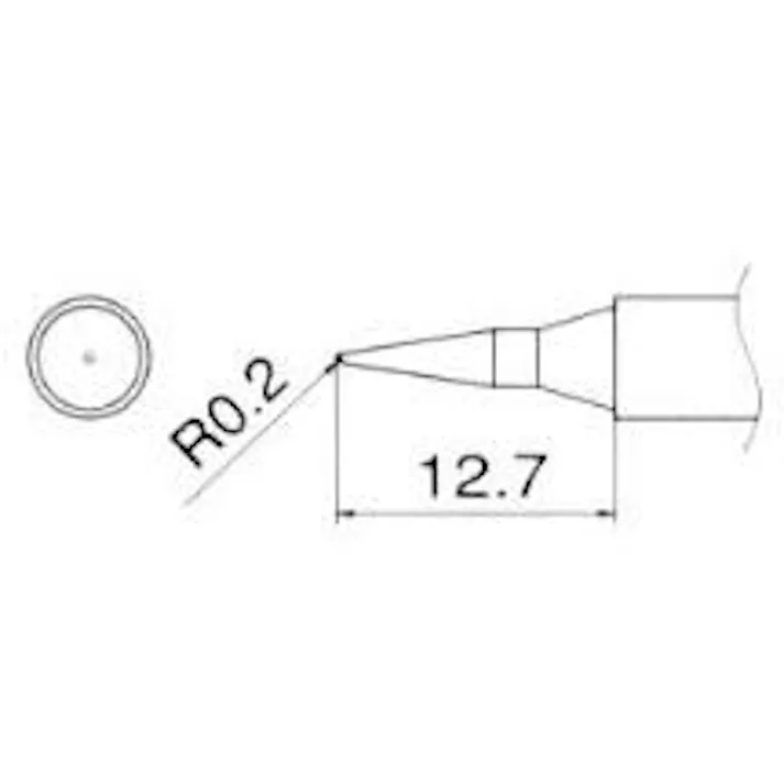 白光(HAKKO) 交換用こて先 R0.2mm EA304AG-22 4518340691377【別送品】