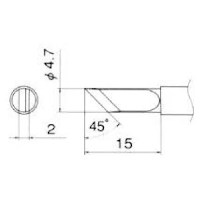 白光(HAKKO) 交換用こて先 4.7mm EA304AG-27 4518340691438【別送品】
