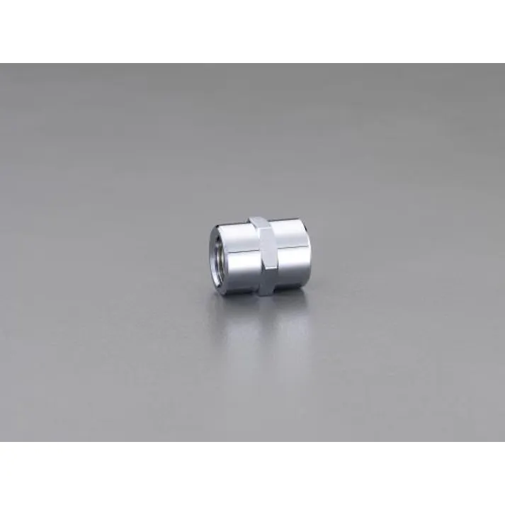 カクダイ Rc1/2"xRc1/2" 給水管用六角ソケット(クロムメッキ) 給水銅管(メッキ)継手EA432MA-113 4548745953596(CDC)【別送品】