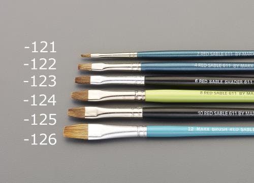 平筆(クロテン毛) 12号 EA109MG-126 4550061304983【別送品】