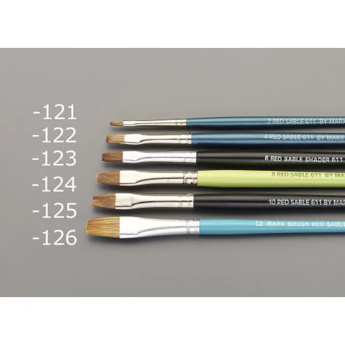 平筆(クロテン毛) 6号 EA109MG-123 4550061304952【別送品】