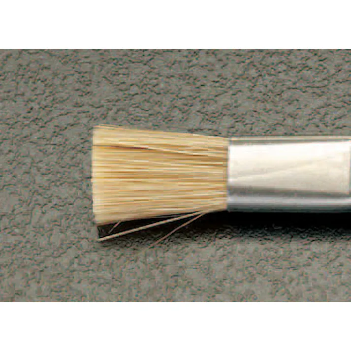 耐静電ブラシ(豚毛・ステンレス柄) 9.5x152mm EA109AL-4 4518340105201【別送品】