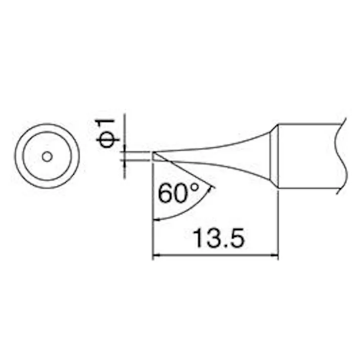 白光(HAKKO) こて先(EA304HD-50B・-50C用) φ1.0mm EA304HD-4 4548745832495【別送品】