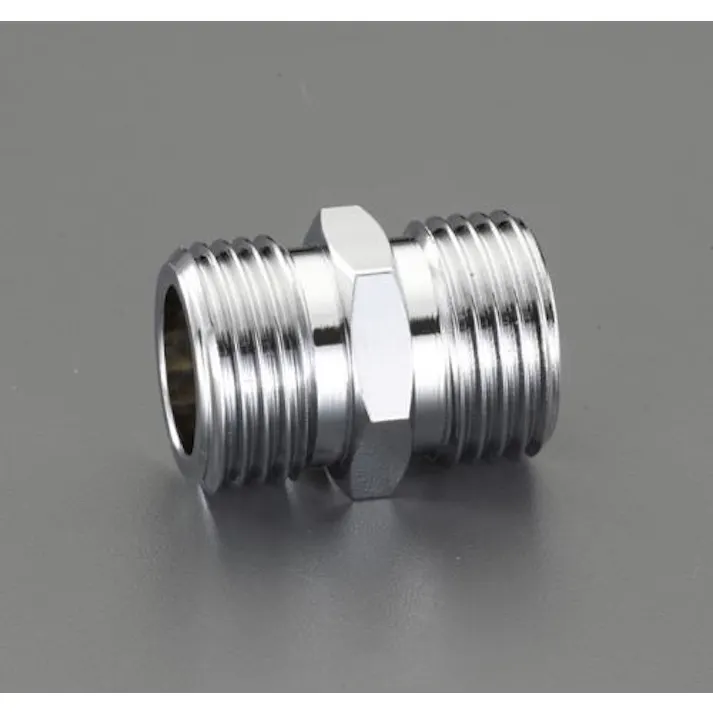 カクダイ G1/2"xG1/2" フレキパイプ用ニップル フレキパイプ継手、バルブEA432L-16 4550061059739(CDC)【別送品】