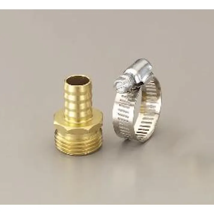 雄ねじステム(ホースバンド付) 3/4”NHx18mm EA124GC-52 4518340939950【別送品】