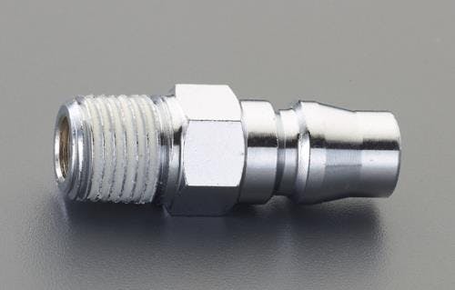 雄ねじプラグ(エアホース用/シール材付) R 1/4” EA140DB-62 4550061306598【別送品】