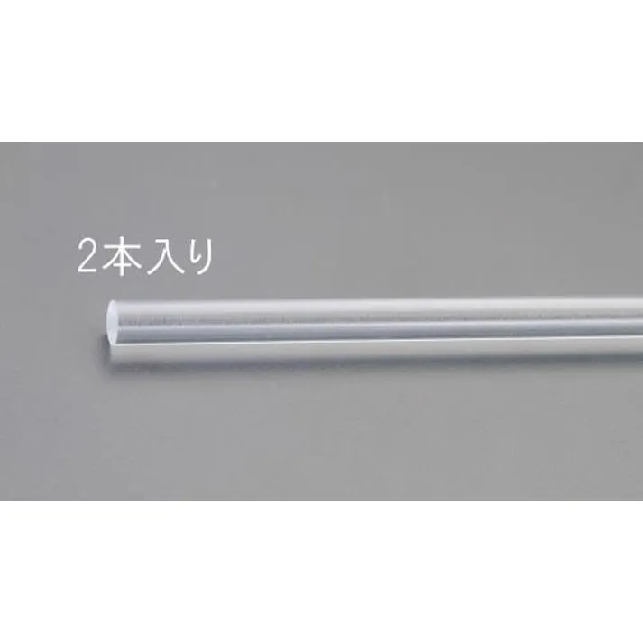 アクリル丸棒(透明・2本) φ3x1000mm EA440DM-3 4548745158113【別送品】