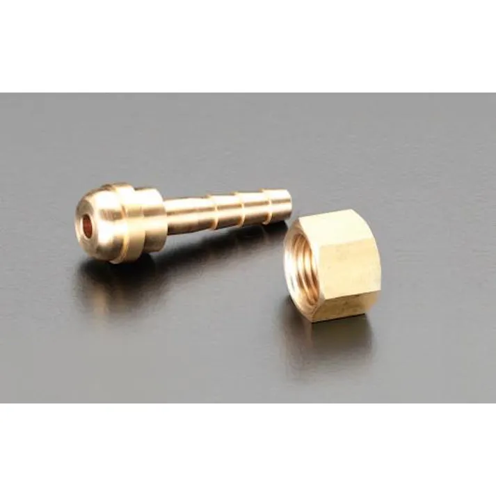 ESCO 8mm 溶接ホース用ステム(右ねじ) 銅配管溶接器、ブロートーチ、ロウ材EA300-108 4518340499119(CDC)【別送品】