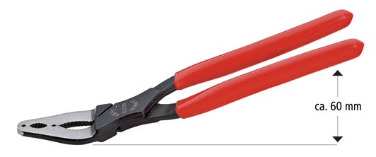 KNIPEX(クニペックス) 200mm 薄口プライヤー(20ﾟベント) EA532SE