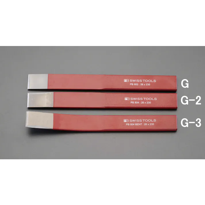 PBSWISSTOOLS スロットチゼル(直/側面刃付) 26x235mm EA572G-2 4518340036383【別送品】