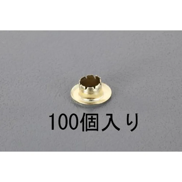 ハトメ(真鍮メッキ製/100個) 5mm EA576MG-4 4518340039209【別送品】
