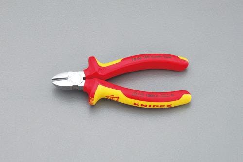 KNIPEX(クニペックス) 電工ニッパー・絶縁(グリップ付/メッキ) 140mm EA536KG-2 4518340095625【別送品】