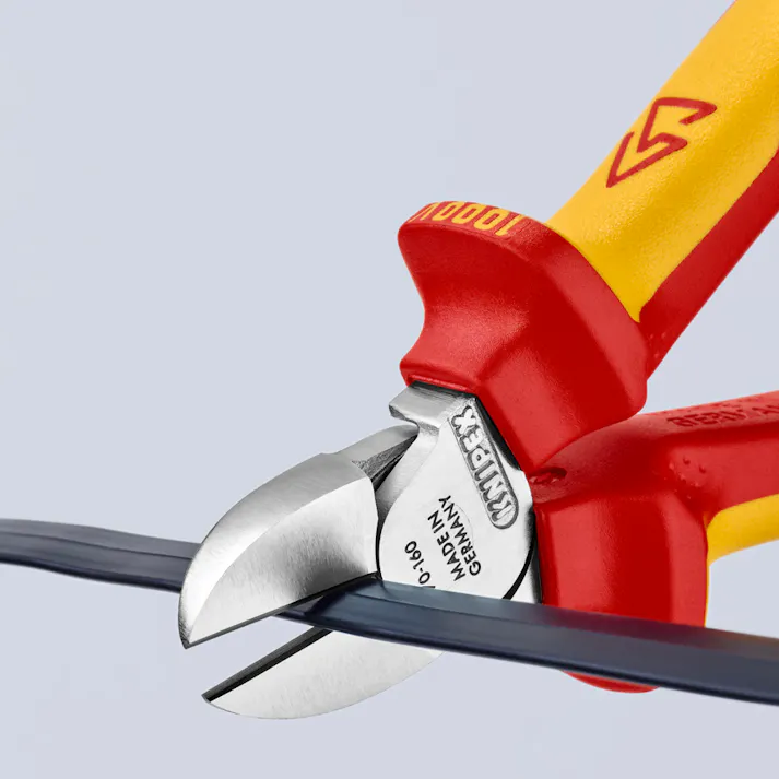 KNIPEX(クニペックス) 電工ニッパー・絶縁(グリップ付/メッキ) 160mm EA536KG-3 4518340095793【別送品】