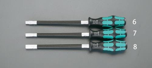 Wera ドライバー(フレキシブル) [Nut] 7.0x160mm EA565BD-7 4518340172890【別送品】