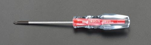 ESCOオリジナル ドライバー(細軸 クリスタル) [+] #1x100mm EA557CA-1 4518340323537【別送品】