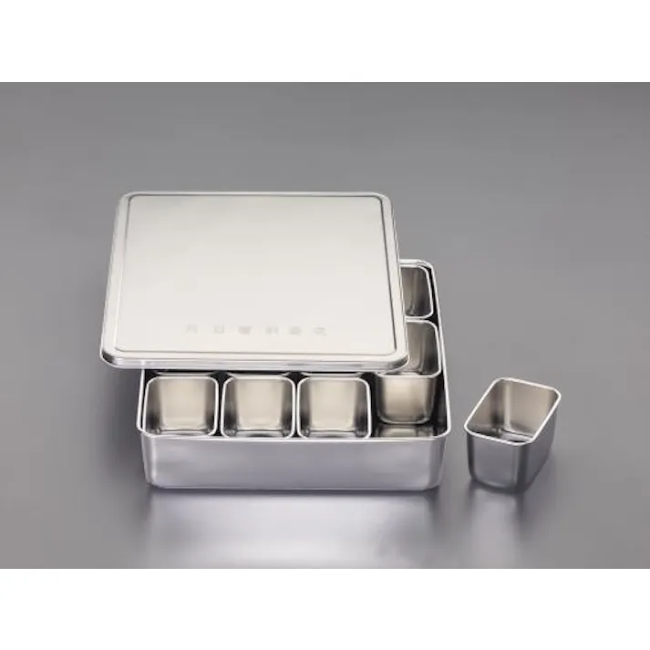 ESCO 340x300x 40mm パーツケース(ステンレス製/12個) EA508S-52 4518340333383(CDC)【別送品】