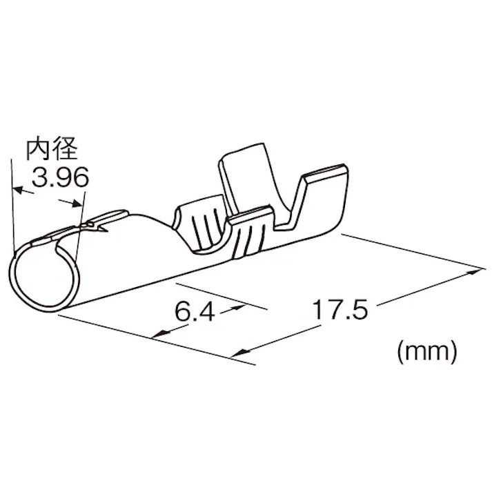 日立Astemoアフターマーケットジャパン ギボシ形ソケット(100個) 0.50-2.00平方ミリメートル EA538RA-2 4518340454880【別送品】