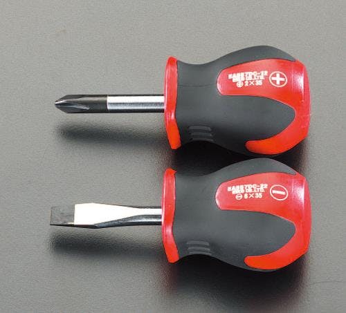 ESCOオリジナル ドライバー(スタビー型) [+-] 2本組 EA557DC-20 4518340514287【別送品】