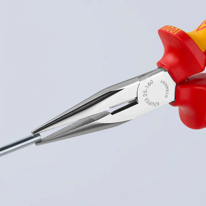 KNIPEX(クニペックス) 絶縁ラジオペンチ(グリップ付/メッキ) 160mm EA537KD-160 4518340544406【別送品】