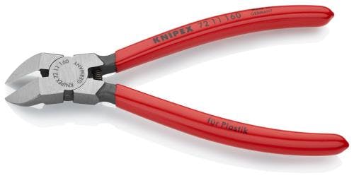 KNIPEX(クニペックス) ニッパー・プラスティック用(バネ付/45゜) 160mm EA536KP-3 4518340545038【別送品】