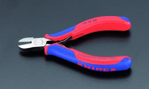 KNIPEX(クニペックス) 115mm 精密用ニッパー(グリップ・バネ付/斜刃