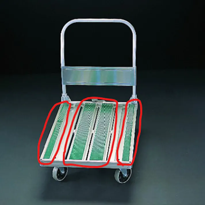 運搬車(アルミ製) 900x590mm/300kg EA520BF-2 4518340573260【別送品】