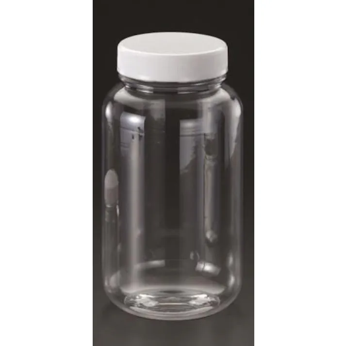 広口ペット容器(中栓付) φ95x185mm/1.0L EA508A-4 4518340610460【別送品】