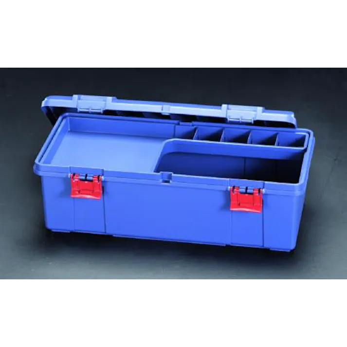 ESCO 697x330x250mm 工具箱(中皿付/青) EA505K-690 4518340611733(CDC)【別送品】