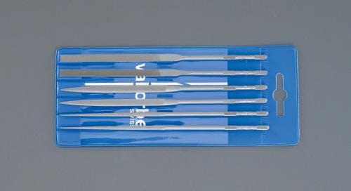 精密やすり(平・半丸・丸・6本/荒・中目) 140mm EA521VL-7 4518340667839【別送品】
