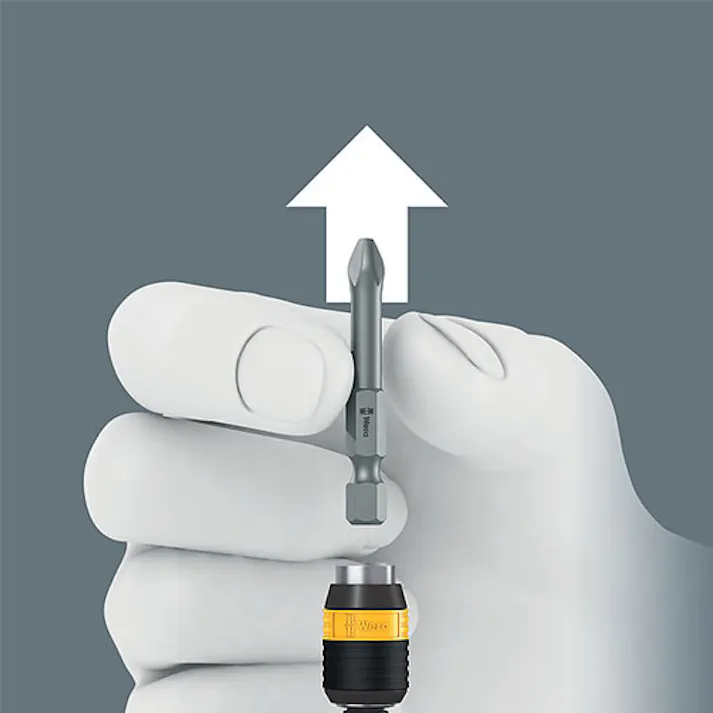 Wera ドライバーハンドル(ラピッド/ESD)1/4”Hex/117mm EA560WV-33 4518340680876【別送品】