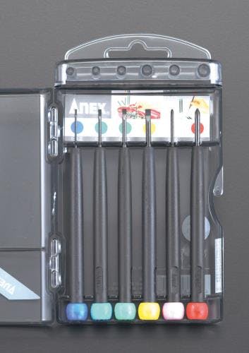 アネックスツール(Anex) ドライバー(精密用) [+-] 6本組 EA552EE 4518340711976【別送品】