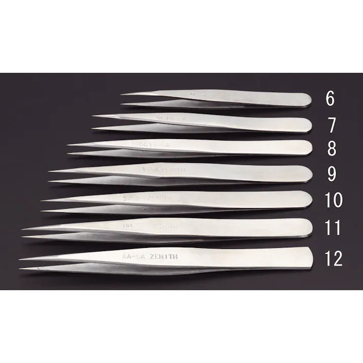 精密用ピンセット(ステンレス製) 0.3x115mm/1 EA595AK-9 4518340763289【別送品】