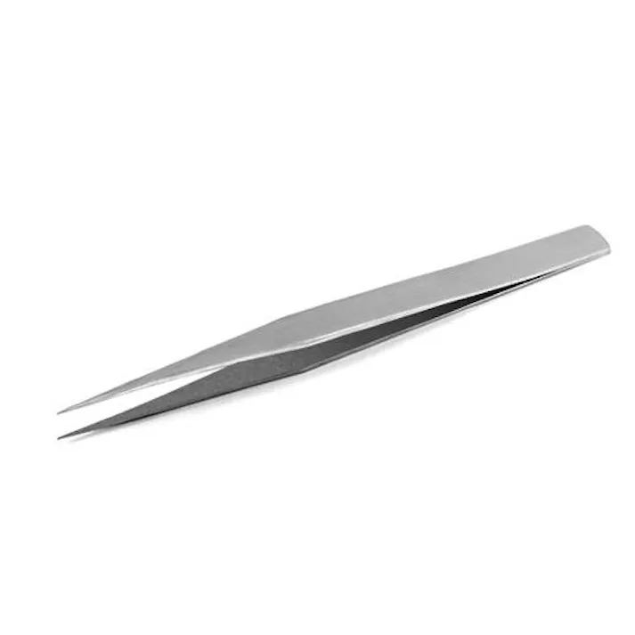 ESCO 0.4x125mm/ AA 精密用ピンセット(ステンレス製) EA595AK-11 4518340763319(CDC)【別送品】