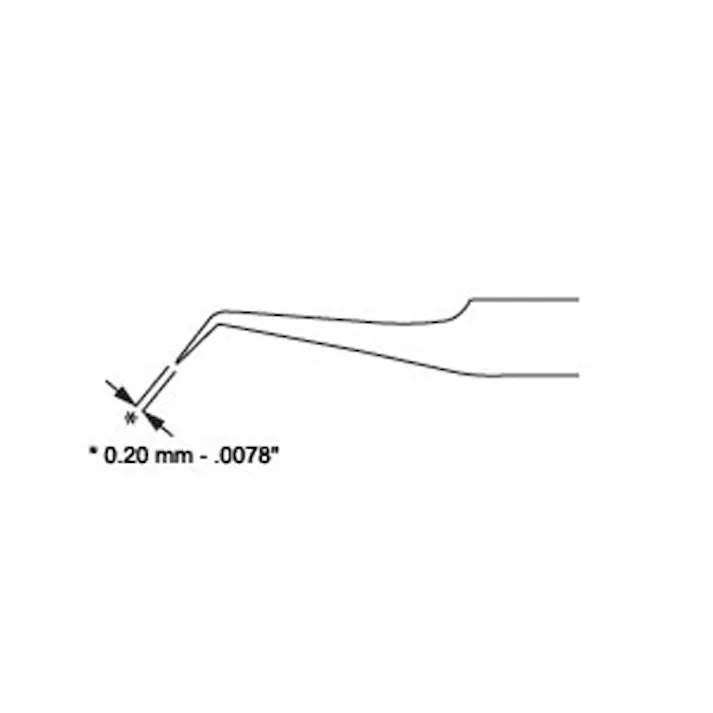 精密用ピンセット(ステンレス製) 0.2x115mm/5C EA595AK-33 4518340763463【別送品】