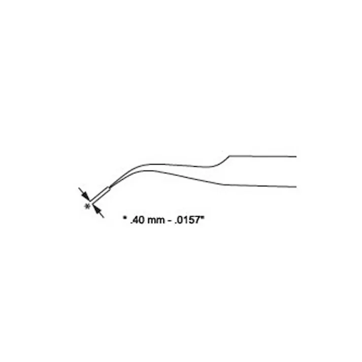 精密用ピンセット(ステンレス製) 0.4x120mm/7B EA595AK-39 4518340765818【別送品】