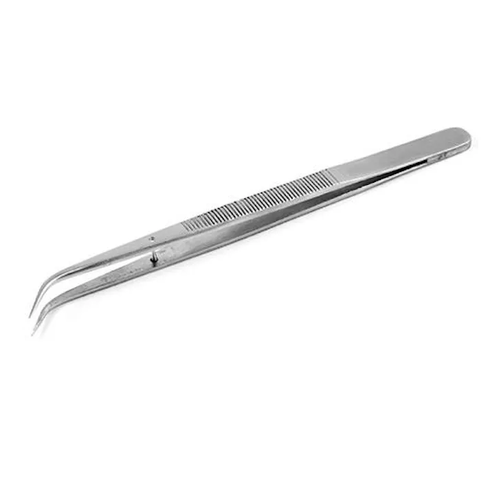 ESCO 1.2x140mm/220C 精密用ピンセット(ステンレス製) EA595AK-44 4518340769786(CDC)【別送品】