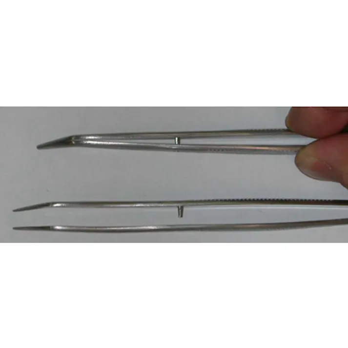精密用ピンセット(ステンレス製) 1.2x140mm/220C EA595AK-44 4518340769786【別送品】