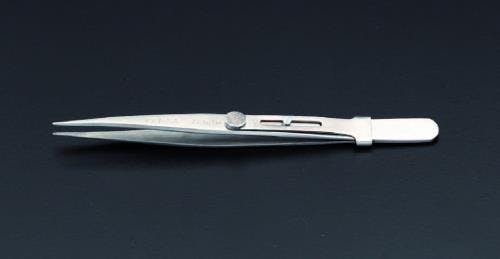 ピンセット(スライドロック式/ステンレス製) 140mm/227 EA595AK-50 4518340769823【別送品】