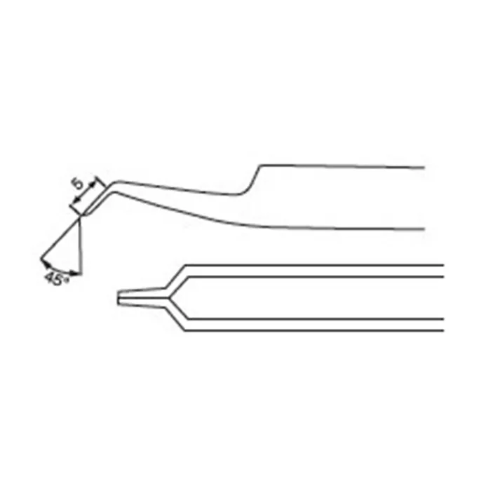 カッティングピンセット(ステンレス製) 110mm EA595AL-9 4518340770577【別送品】
