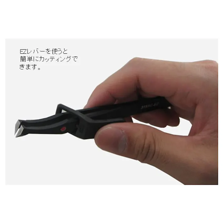 カッティングピンセット(カーボンスチール製) 4.0x115mm EA595AL-30 4518340770980【別送品】